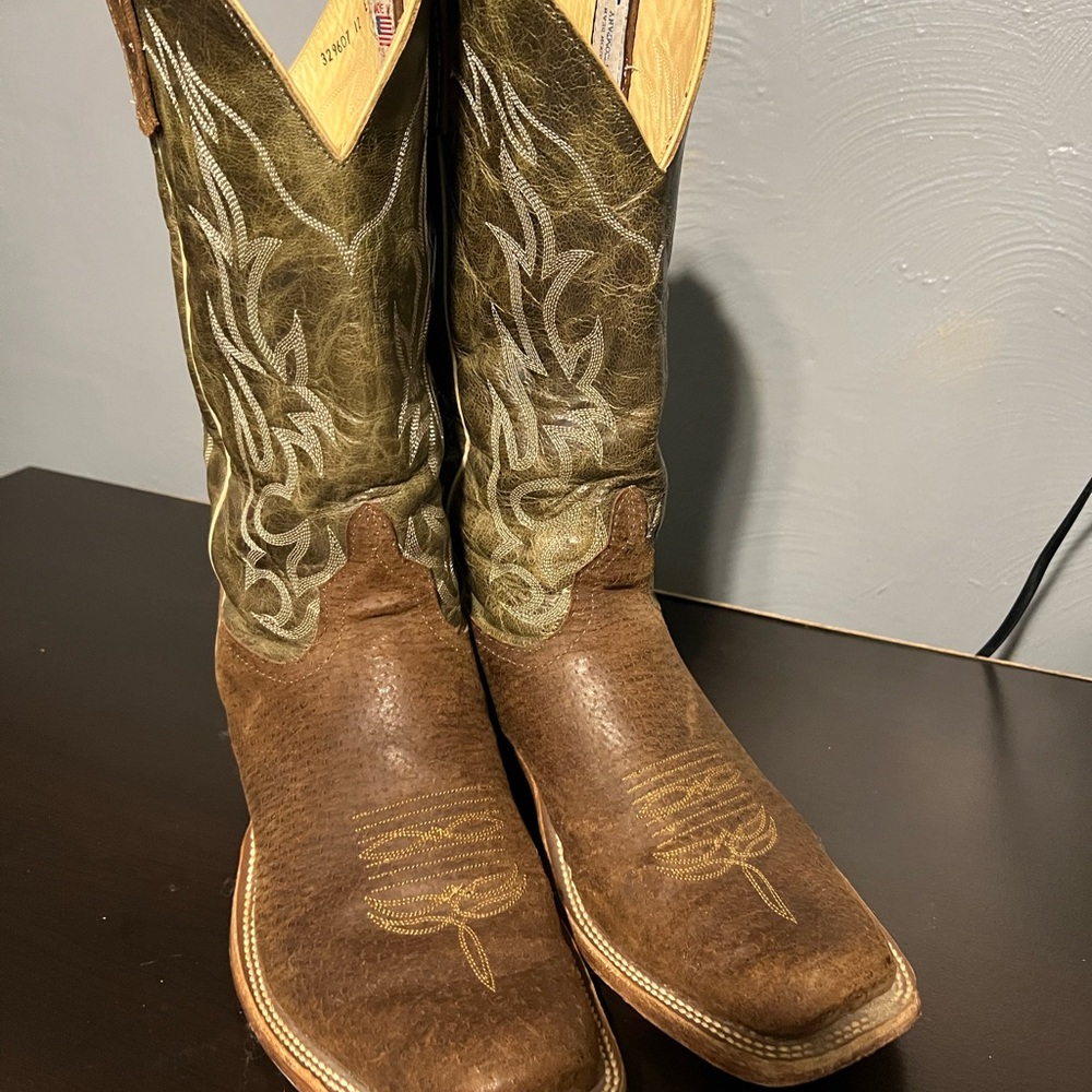 Anderson Bean Men’s Square Toe Cowboy Boots Size 12 EE